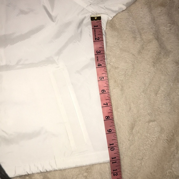Champion cropped wind jacket zip white NWT medium - Picture 14 of 15